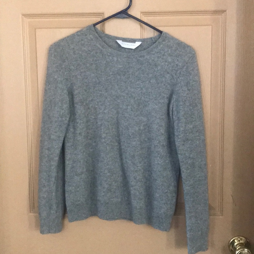 Everlane Gray cashmere crew neck sweater small